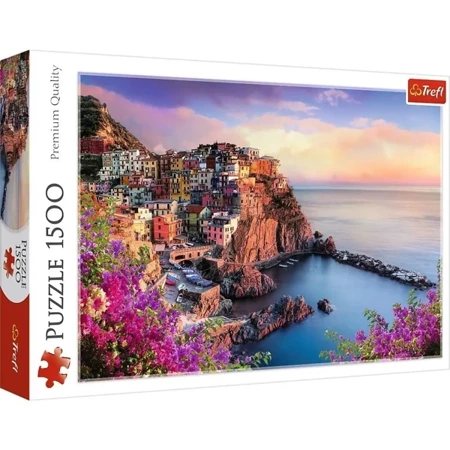 Puzzle 1500 Widok na miasteczko Manarola TREFL