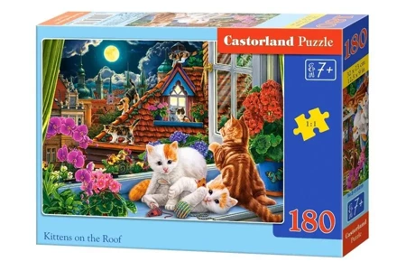 Puzzle 180 Kittens on the Roof CASTOR - Castorland