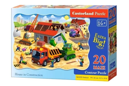 Puzzle 20 maxi - House in Construction CASTOR - Castorland