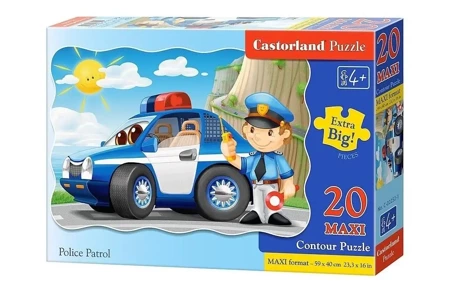 Puzzle 20 maxi - Police Patrol CASTOR - Castorland