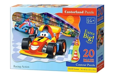 Puzzle 20 maxi - Racing action CASTOR - Castorland