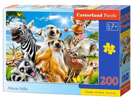 Puzzle 200 African Selfie CASTOR - Castorland