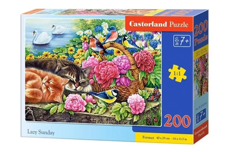 Puzzle 200 Leniwa niedziela CASTOR - Castorland