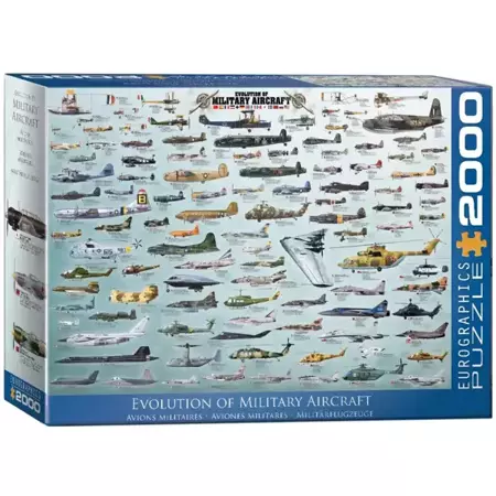 Puzzle 2000 Evolution of Military Aircraft 8220-0578 - Eurographics