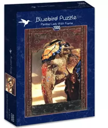 Puzzle 2000 Malowana Dama z ramą - Bluebird Puzzle