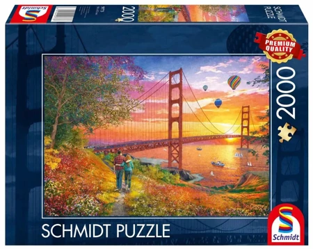 Puzzle 2000 PQ Spacer w pobliżu mostu Golden Gate San Francisco 112748 - Schmidt Spiele Puzzle