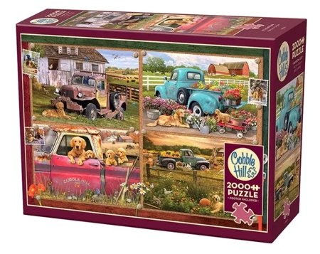 Puzzle 2000 Pieskie życie G3 - Cobble Hill