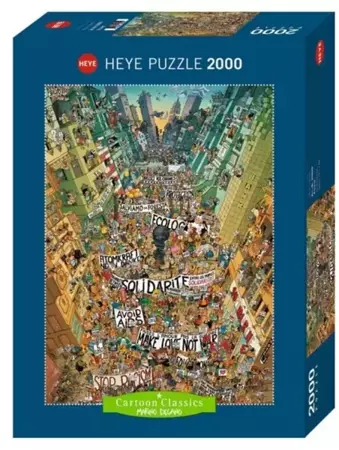 Puzzle 2000 Szalony protest - Heye