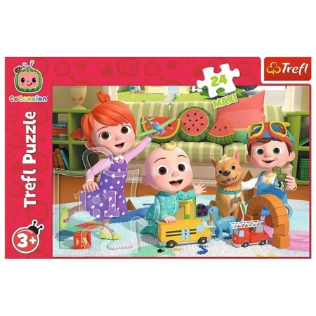 Puzzle 24 Maxi Cocomelon, gotowi na przygodę - Trefl