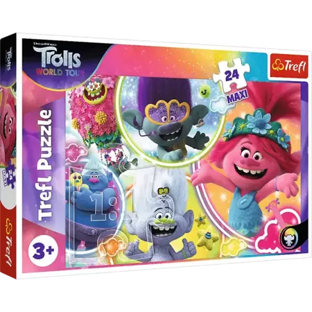 Puzzle 24 maxi Muzyczny świat Troli 14318 - Trefl PAP