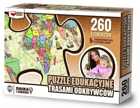 Puzzle 260 edukacyjne Trasami odkrywców - Zachem