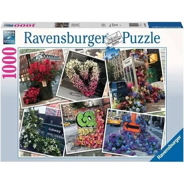 Puzzle 2D 1000 elementów NYC błysk kwiatów - Ravensburger Polska