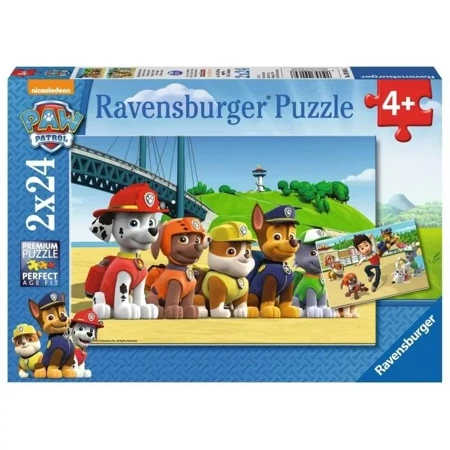 Puzzle 2x24 Psi Patrol Bohaterskie Psy - Ravensburger