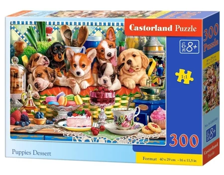 Puzzle 300 Puppies Dessert CASTOR - Castorland