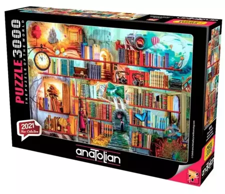 Puzzle 3000 Biblioteka pełna przygód - Anatolian