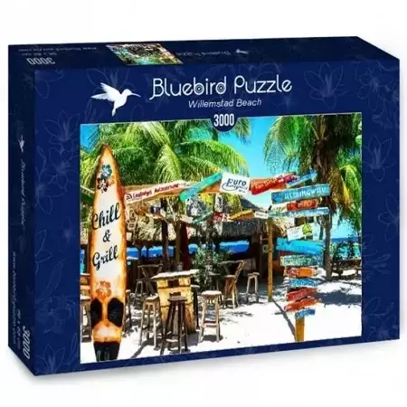 Puzzle 3000 Curacao, Plaża Willemstad - Bluebird Puzzle