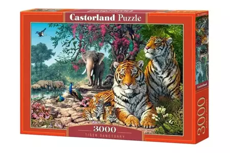 Puzzle 3000 Tiger Sanctuary - Castorland