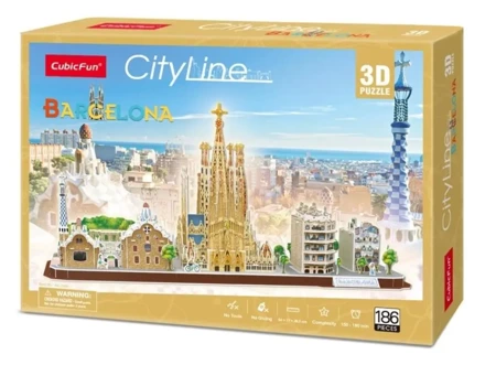 Puzzle 3D Cityline Barcelona - Dante