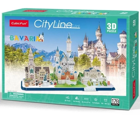 Puzzle 3D Cityline Bawaria - Dante