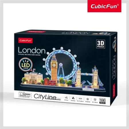 Puzzle 3D Cityline Londyn led - Cubic Fun