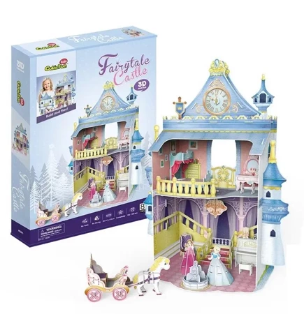 Puzzle 3D Domek dla lalek Fairytale Castle - Cubic Fun