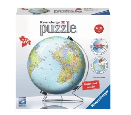 Puzzle 3D Globus 540 elementów - Ravensburger