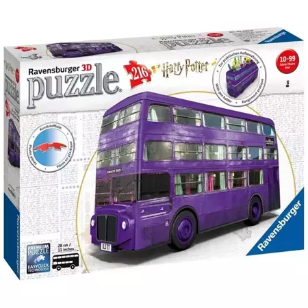 Puzzle 3D Harry Potter Błękitny autobus - Ravensburger