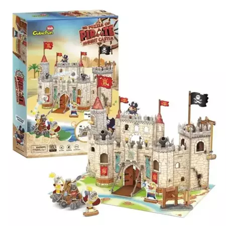 Puzzle 3D Zamek piratów - Cubic Fun