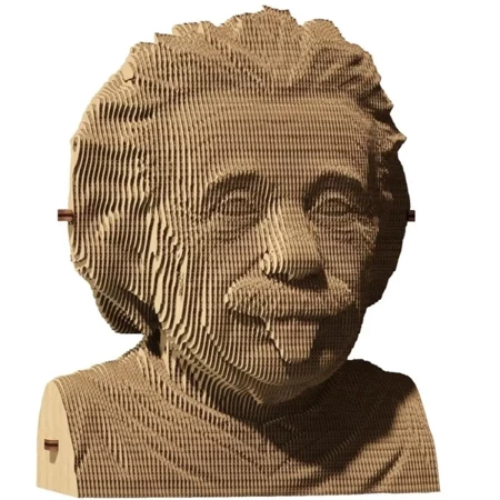 Puzzle 3D kartonowe - Albert Einstein - Cartonic