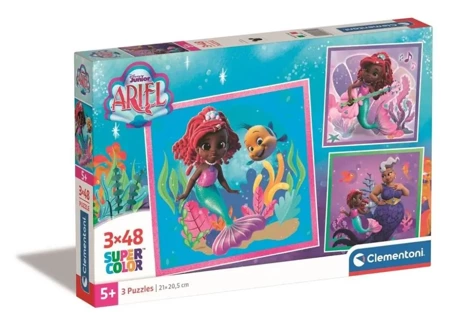 Puzzle 3x48 Super Kolor Ariel - Clementoni