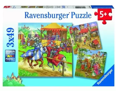 Puzzle 3x49 Rycerze - Ravensburger