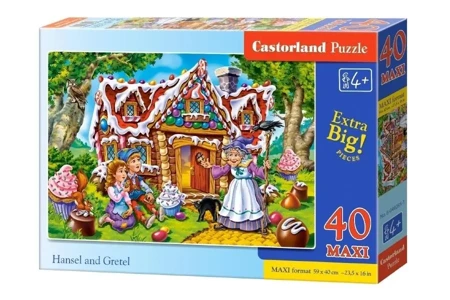 Puzzle 40 maxi - Hansel and Gretel CASTOR - Castorland