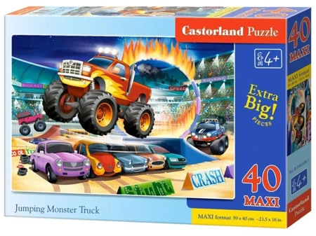 Puzzle 40 maxi - Jumping Monster Truck CASTOR - Castorland