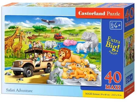 Puzzle 40 maxi - Safari Adventure CASTOR - Castorland