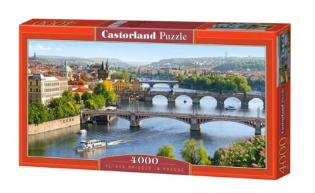 Puzzle 4000 Vltava Bridges in Prague CASTOR - Castorland