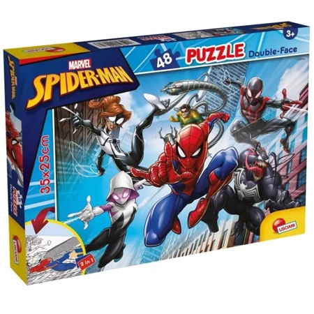 Puzzle 48 dwustronne Spiderman - Lisciani