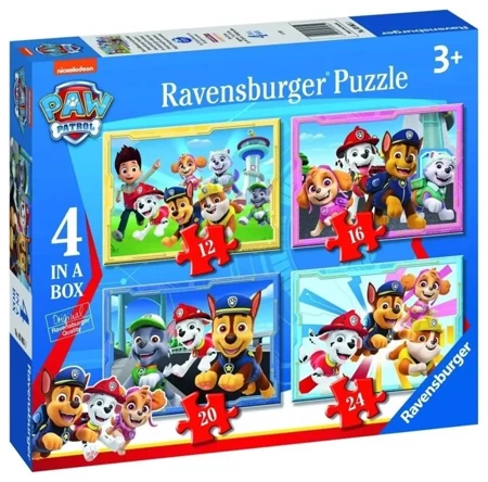 Puzzle 4w1 Drużyna Psi Patrol - Ravensburger