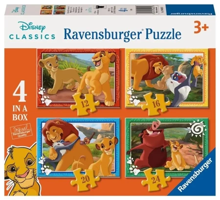 Puzzle 4w1 Król Lew - Ravensburger