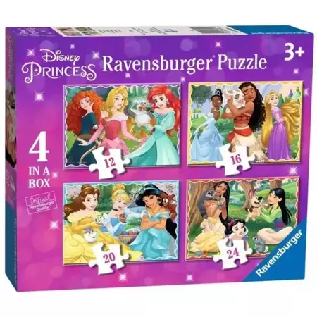 Puzzle 4w1 Księżniczki Disney 2 - Ravensburger