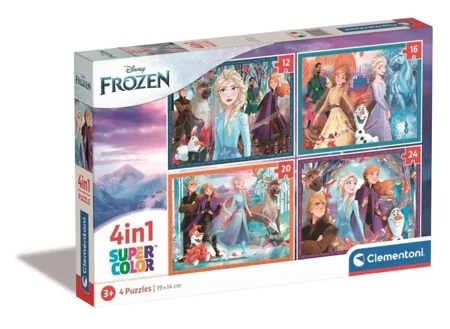 Puzzle 4w1 Super Kolor Frozen - Clementoni