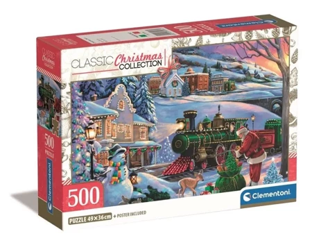 Puzzle 500 Compact Christmas Collection - Clementoni