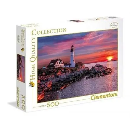 Puzzle 500 HQ Portland Head Light - Clementoni