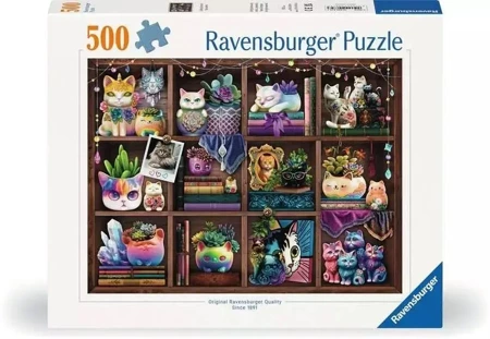 Puzzle 500 Koci Raj - Ravensburger