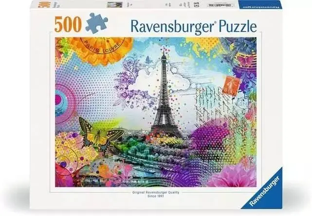 Puzzle 500 Pocztówka z Paryża - Ravensburger