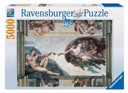 Puzzle 5000 Michał Anioł - Stworzenie Adama - Ravensburger