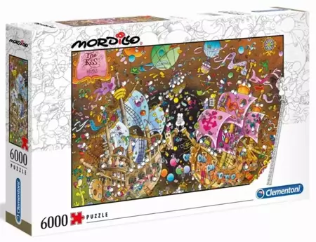 Puzzle 6000 Mordillo The Kiss - Clementoni