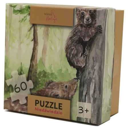 Puzzle 60el Niedźwiedzie - Mama Maluje