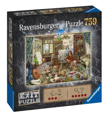 Puzzle 759 EXIT Studio artysty - Ravensburger