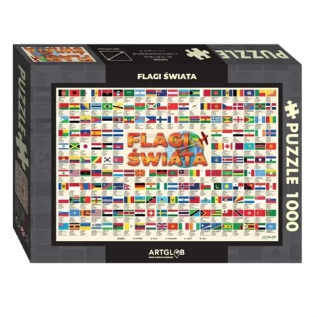 Puzzle Flagi świata 1 000 elementów - Artglob