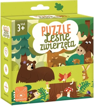 Puzzle Leśne Zwierzęta 3+ - Kangur